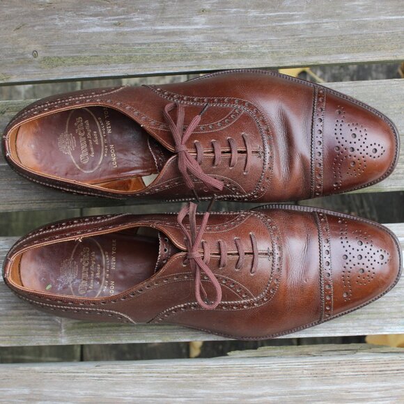 Church's Brown Leather Brogues, Size 9 F (wide) US, Made in England, EUC - Picture 8 of 14
